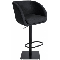Barová židle Gambo B - filc, černý rám - Antracit