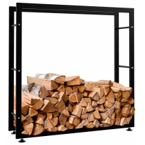 Stojan na dřevo Keri V2 25x100x100, černá