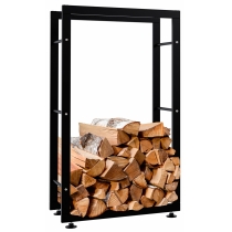 Stojan na dřevo Keri V2 25x60x100, černá