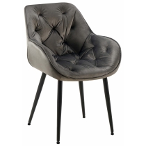 Židle Tanna - samet - Antracit