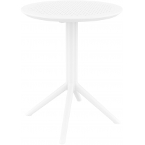 Skládací stůl Sky round 60, kulatý - bílá