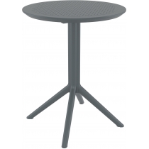 Skládací stůl Sky round 60, kulatý - tmavě šedá