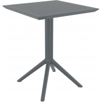 Skládací stůl Sky square 60, čtvercový - tmavě šedá