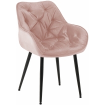 Židle Tanna - samet - Růžová