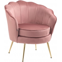 Židle Rosita samet - růžová