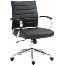 Kancelářská židle Oakland - kůže - Černá