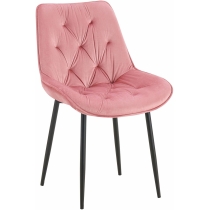 Jídelní židle Wallace - samet - Růžová