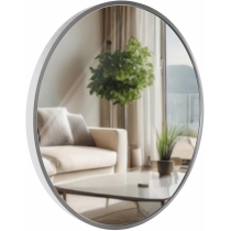 Nástěnné zrcadlo Elsie M 323824 - 45x45 cm - Stříbrná