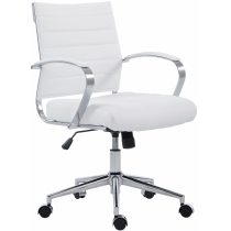 Kancelářská židle Oakland - koženka - Bílá
