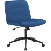 Kancelářská židle Kingman zamat - Modrá