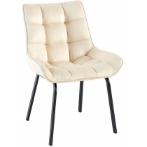Židle Saranda samet - krémová