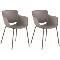Set 2 židlí Alpena - taupe