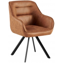 Židle Pettuli vintage - světle hnědá