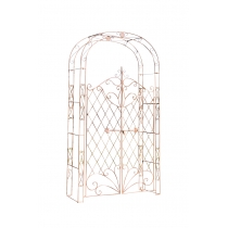 Oblouk na růže Mel s brankou  - Hnědá antik