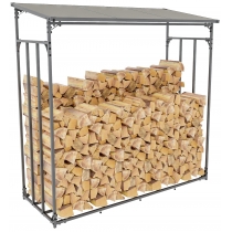 Přístřešek na palivové dřevo Ruston XL - 165x70x165 cm, hliník