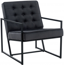 Křeslo Avon lounger - samet - Šedá