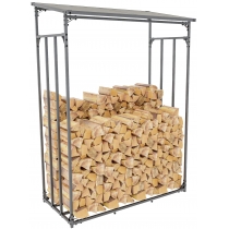 Přístřešek na palivové dřevo Ruston L - 130x70x185 cm, kov antracit