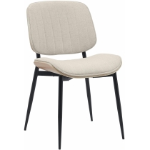 Konferenční židle Tiffin látka - Ořech / Krémová