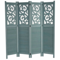 Paraván Shabby vintage Istambul  - 170 x 160 cm - Zelená