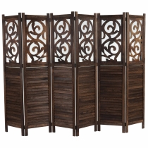 Paraván Shabby vintage Istambul - 170 x 240 cm - Hnědá