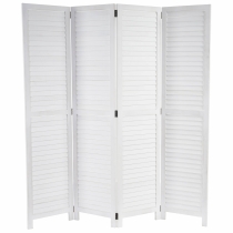 Paraván Shabby vintage C30 - 170 x 160 cm - Bílá