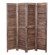 Paraván Shabby vintage C30 - 170 x 160 cm - Hnědá