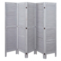 Paraván Shabby vintage G30 - 170 x 205 cm - Šedá