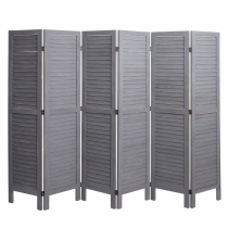 Paraván Shabby vintage G30 - 170 x 240 cm - Šedá