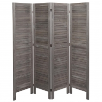 Paraván HWC-G30 - 170 × 162 cm - šedohnědá