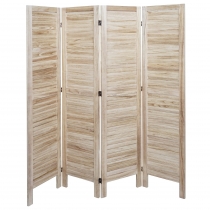 Paraván HWC-G30 - 170 × 162 cm - světle hnědá